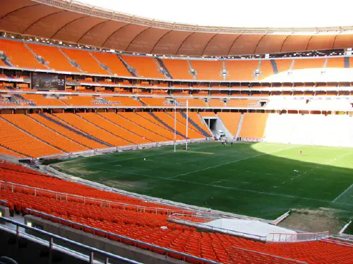 Inside Soccer City stadium