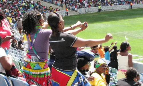 Women wait for Zuma to speak on Heritage Day