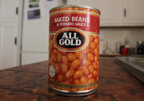 Can of All Gold baked beans