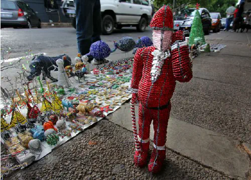 Christmas beadwork in Parkview