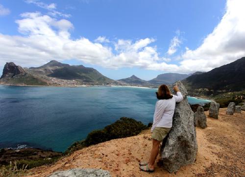 Mom on Chapman's Peak Drive