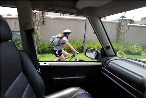 Heather cycling in Joburg
