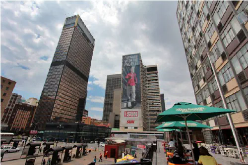 Gandhi Square in downtown Joburg