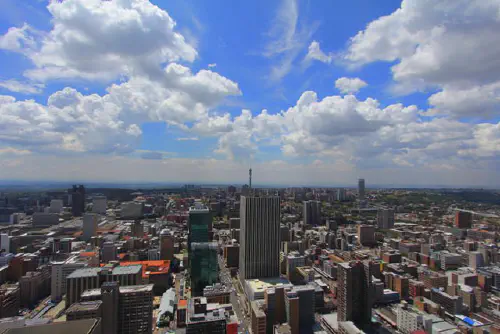 View of Joburg from the top of the Carlton Centre