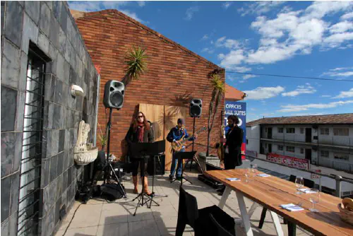 Rooftop breakfast in Melville