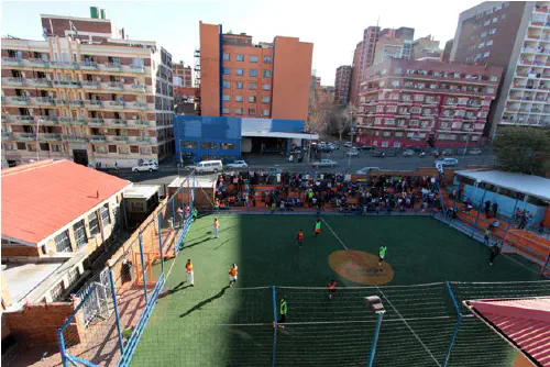 Soccer pitch in Hillbrow