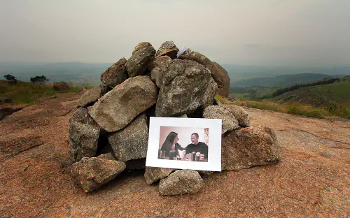 Heather and Jon in the Swazi mountaintop