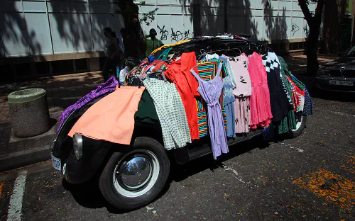 Vintage shop on a VW Beetle