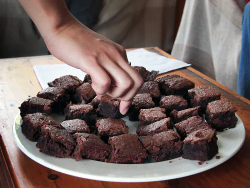 Brownies baked by Heather