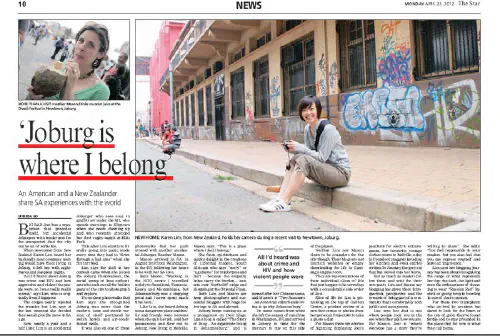 Heather in the newspaper