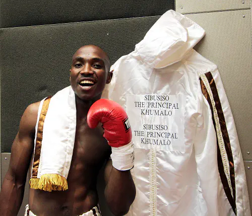 Sandile Khumalo before his boxing match