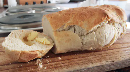 Bread baked from Spar dough