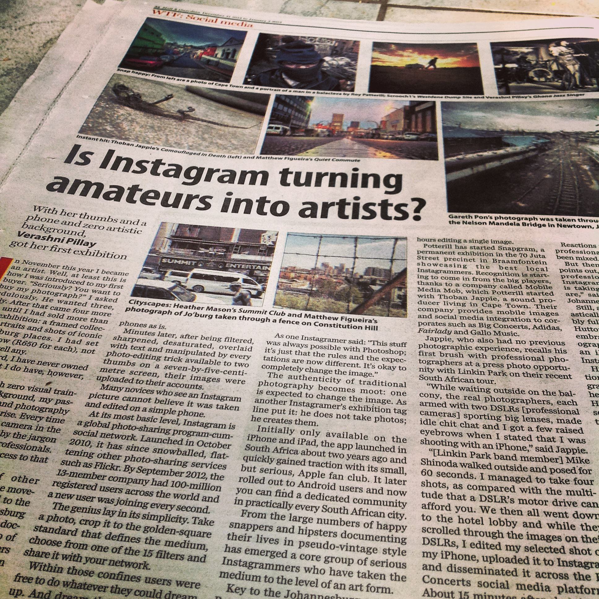 M and G article