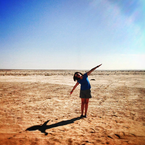 michelle in desert