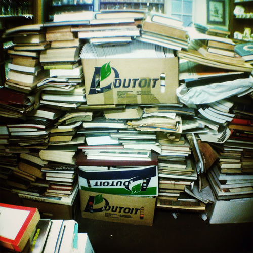 book pile