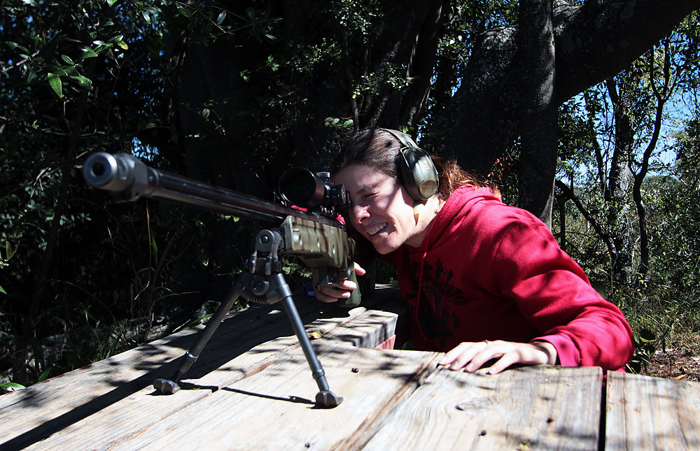 Heather and gun