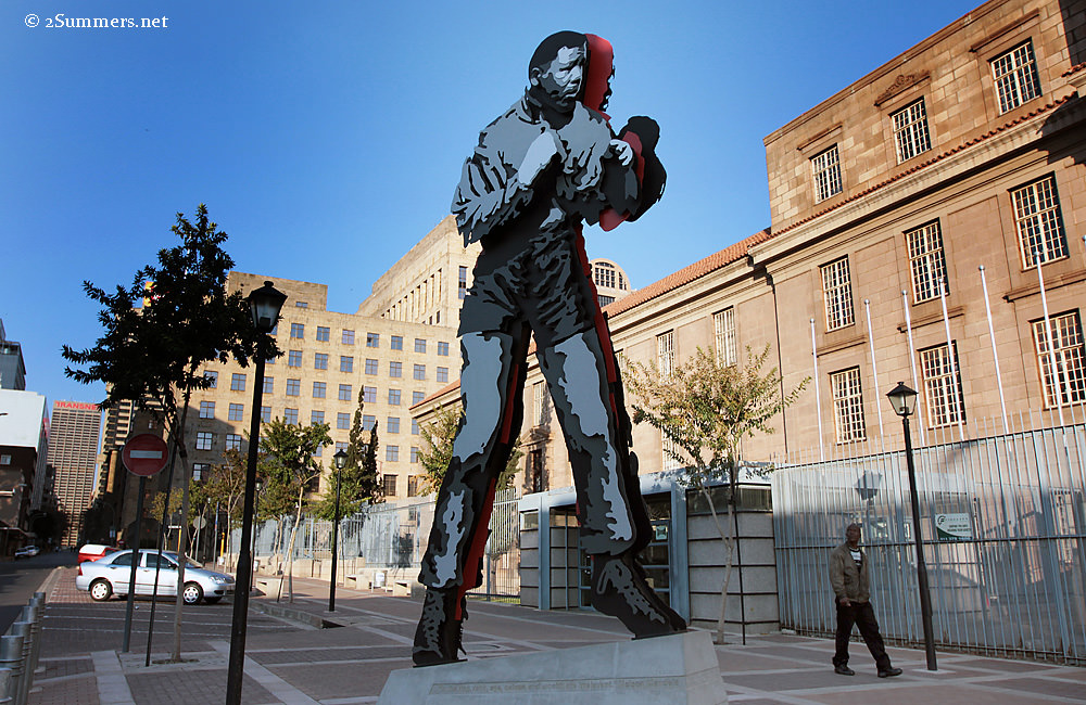 Mandela walking guy