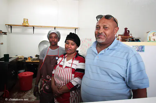 Staff at James Ethiopian restaurant