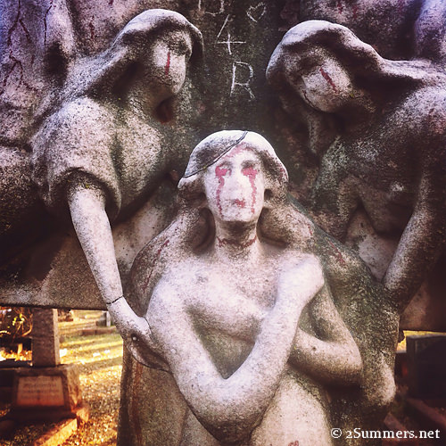 Scary statue