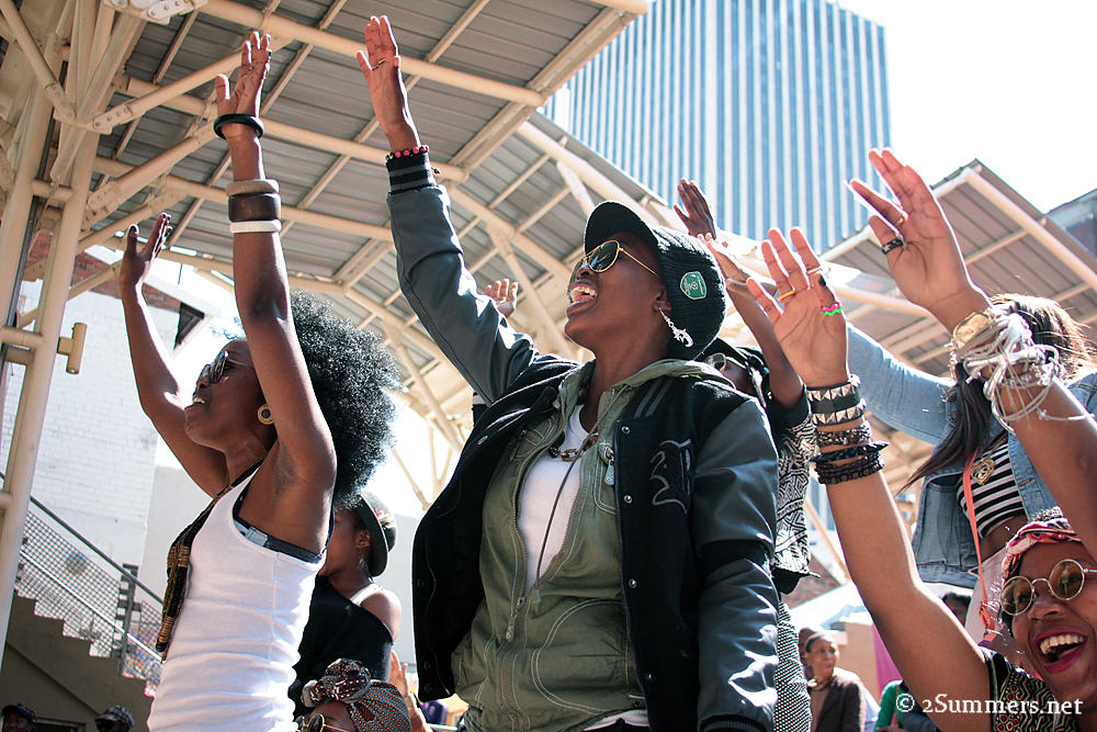 Hands in the air