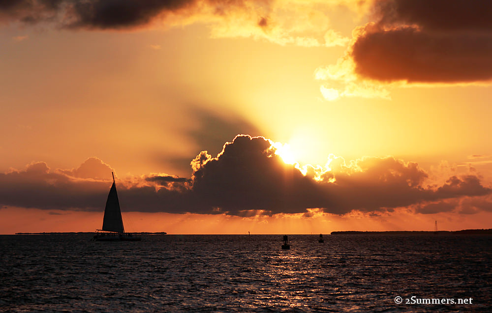 Sunset and boat