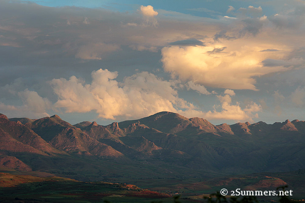 Light on mountains