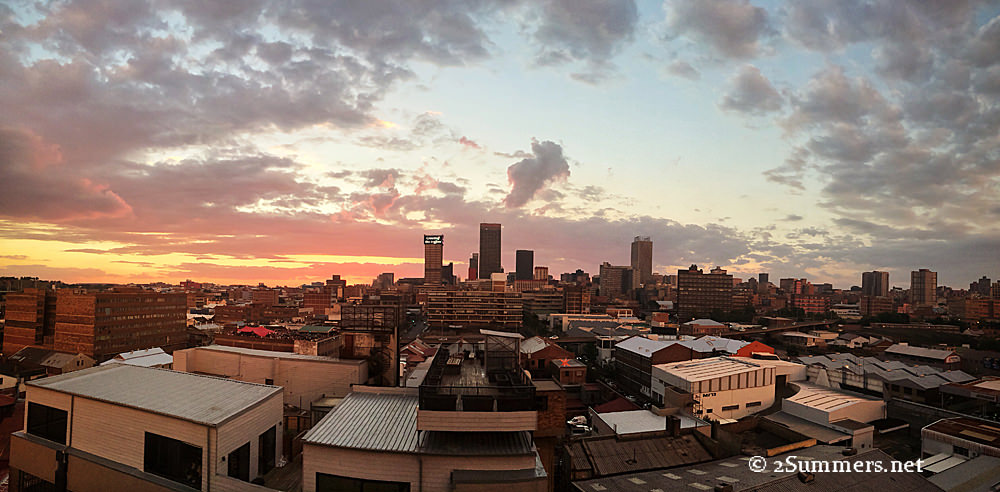 Panoramic sunset