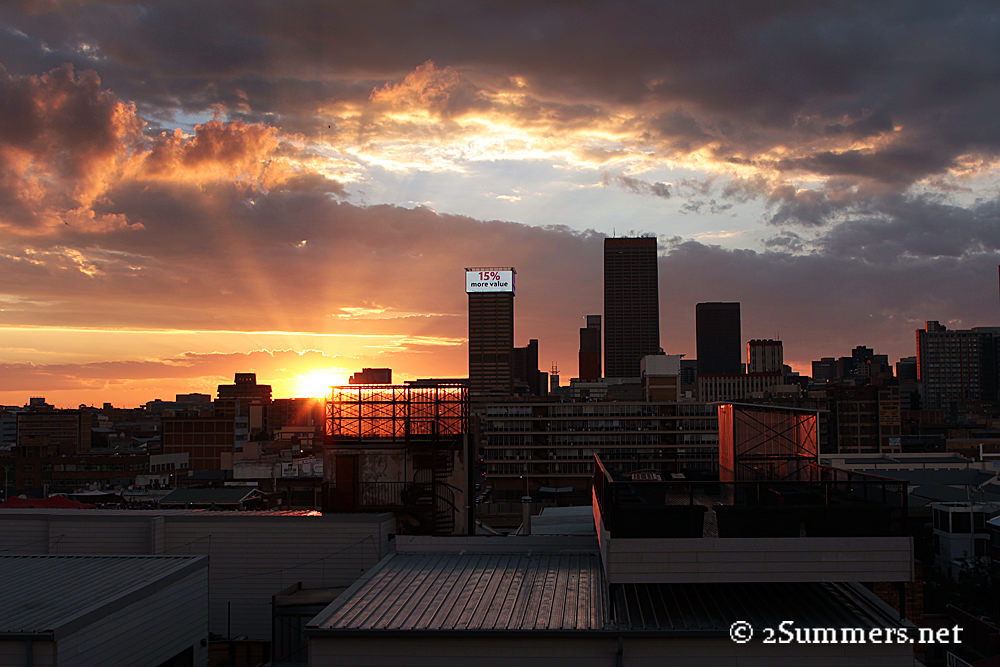 Skyline late sunset