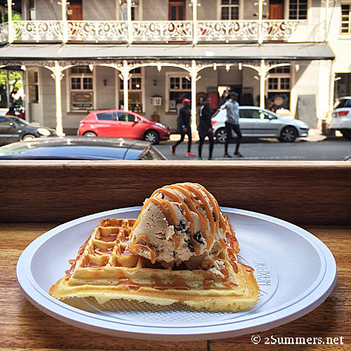 Waffle and choc-PB