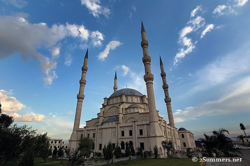 Mosque early sunset