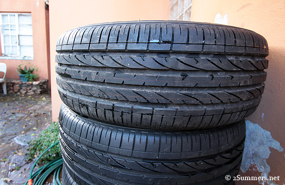 Tires closeup