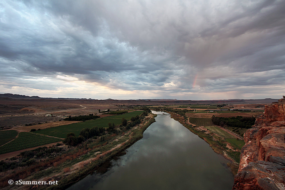 River at sunset