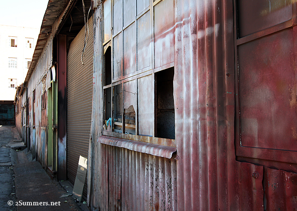 Sheds outside