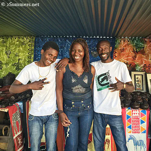 Shopowners in Zimbabwe