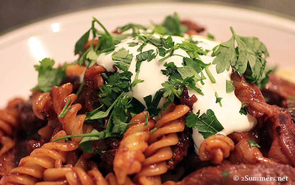 Beef stroganoff