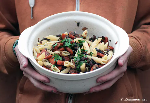 Veggie pasta from Daily Dish