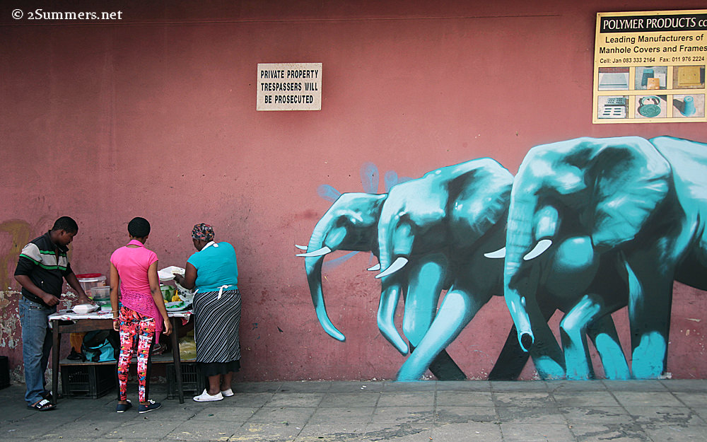 Blue elephants