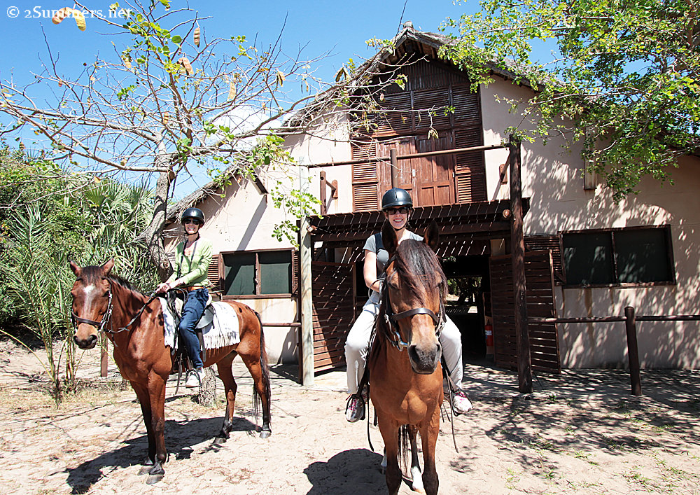 On horses