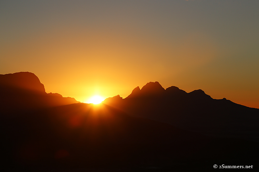 Franschhoek sunset