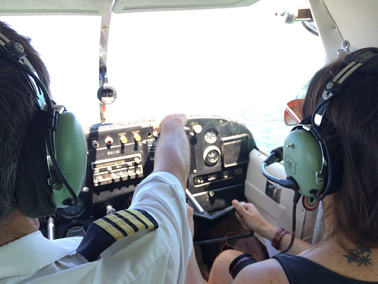 Flying plane