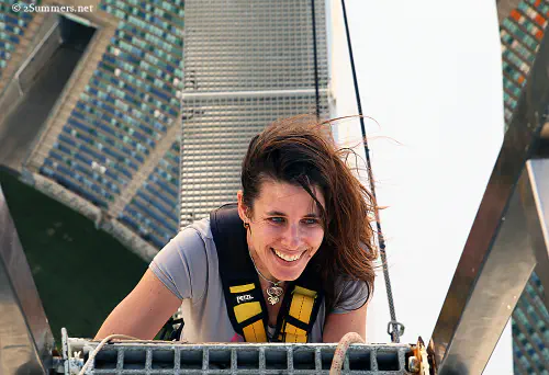 Heather after jump