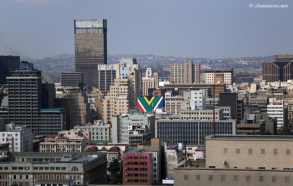 SA flag building