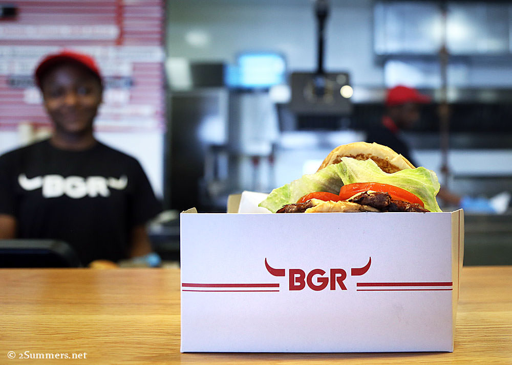 Burger-on-counter