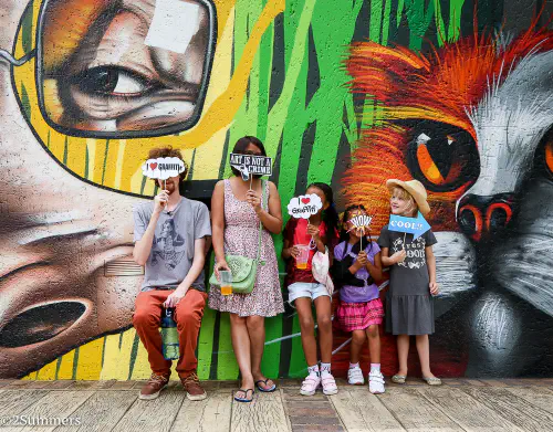 Kids at Westdene grafitti tour