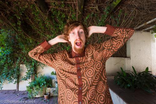 Ray in Hlamvu shirt