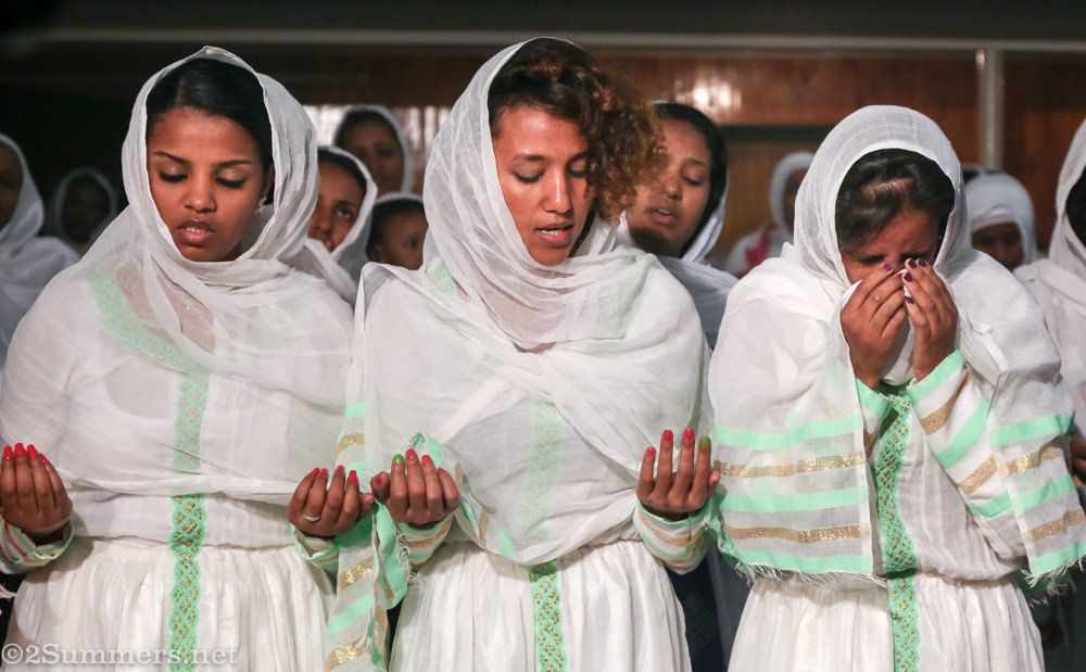 Women praying