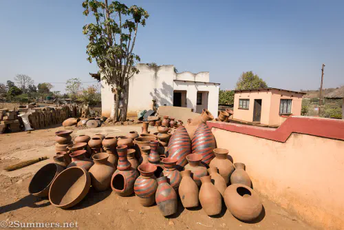 Outside Mukhondeni Village Pottery