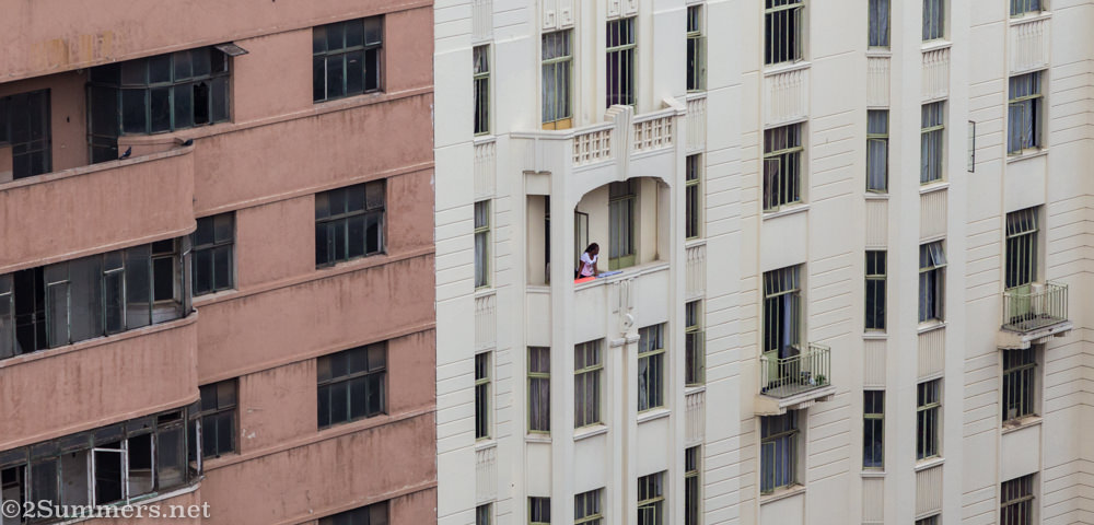 Woman in a window
