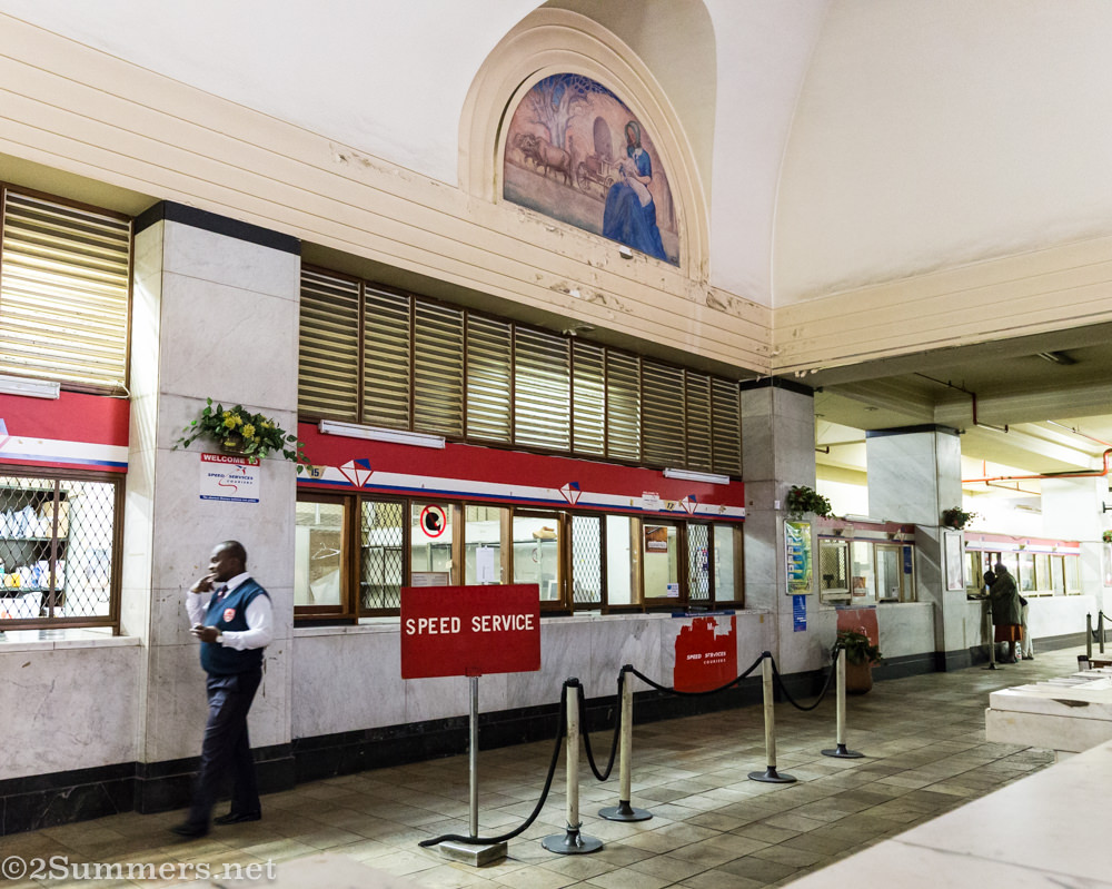 Inside post office
