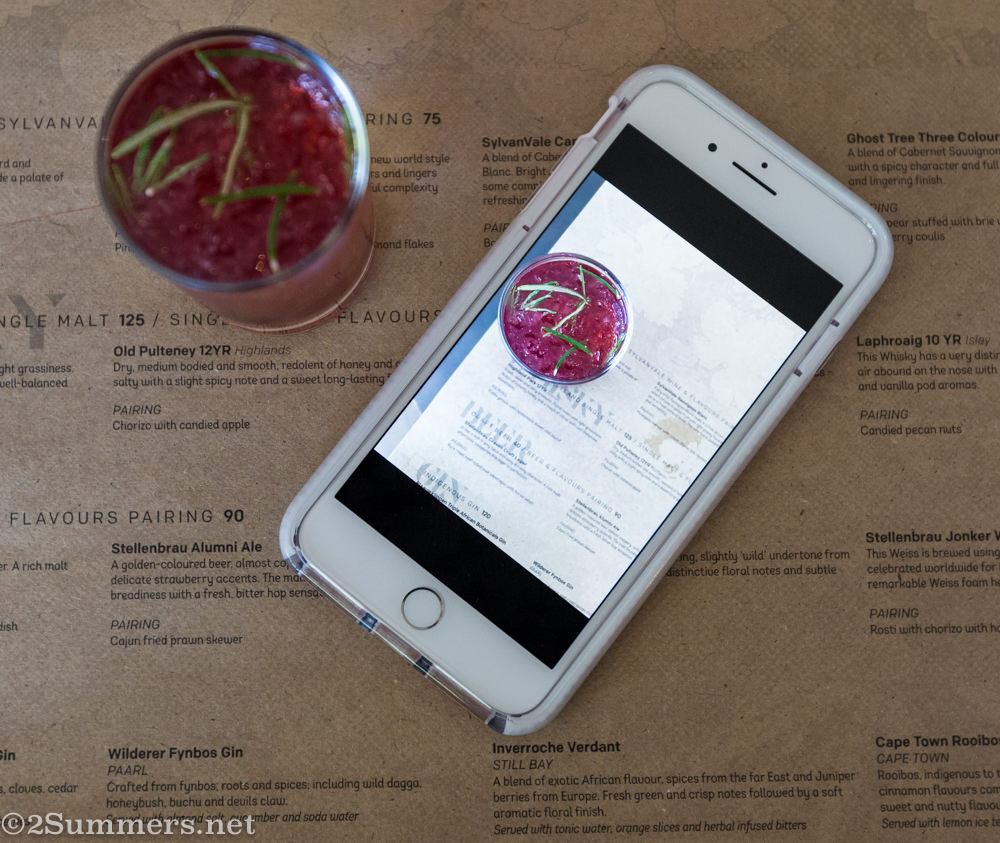 Craft gin cocktail